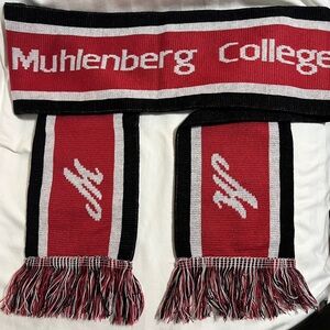 MUHLENBERG College Scarf ~ Red, White & Black